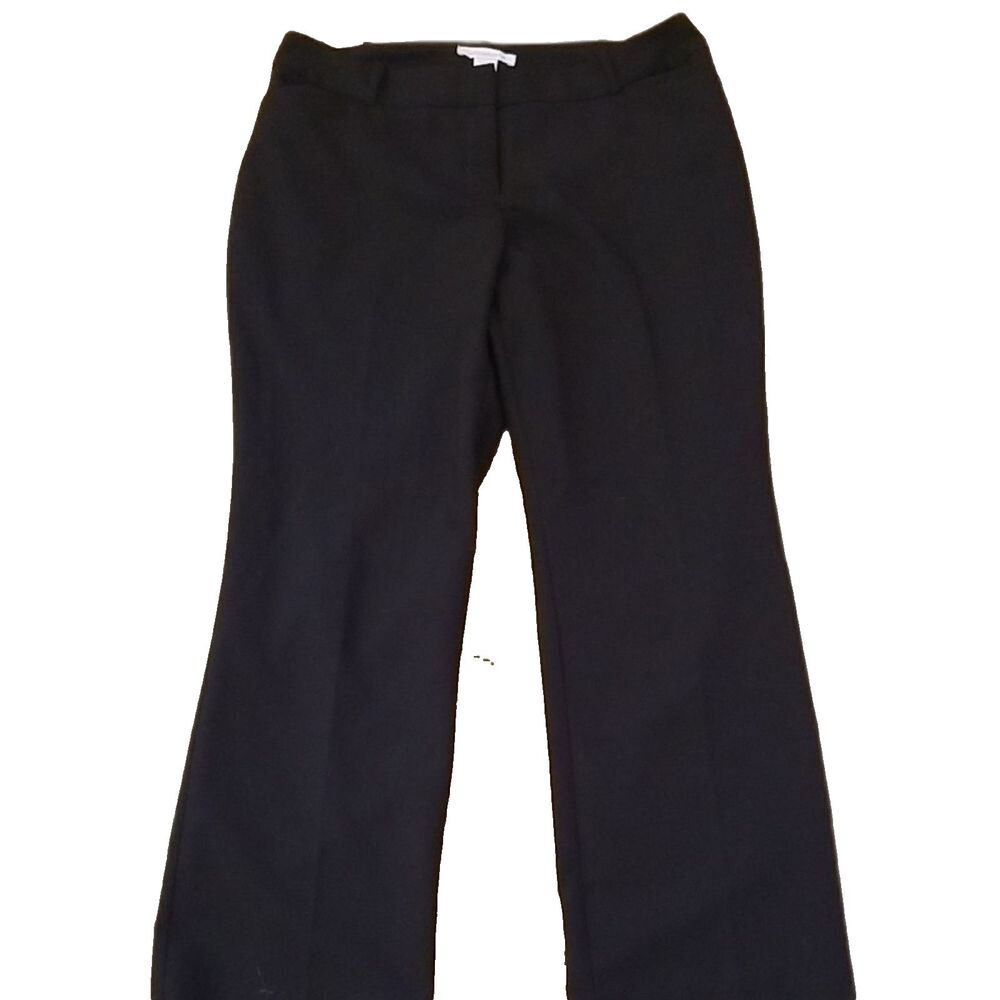 VTG Liz Claiborne Black Bootcut Dress Pants 10P 90s Minimalist Office Siren Flar